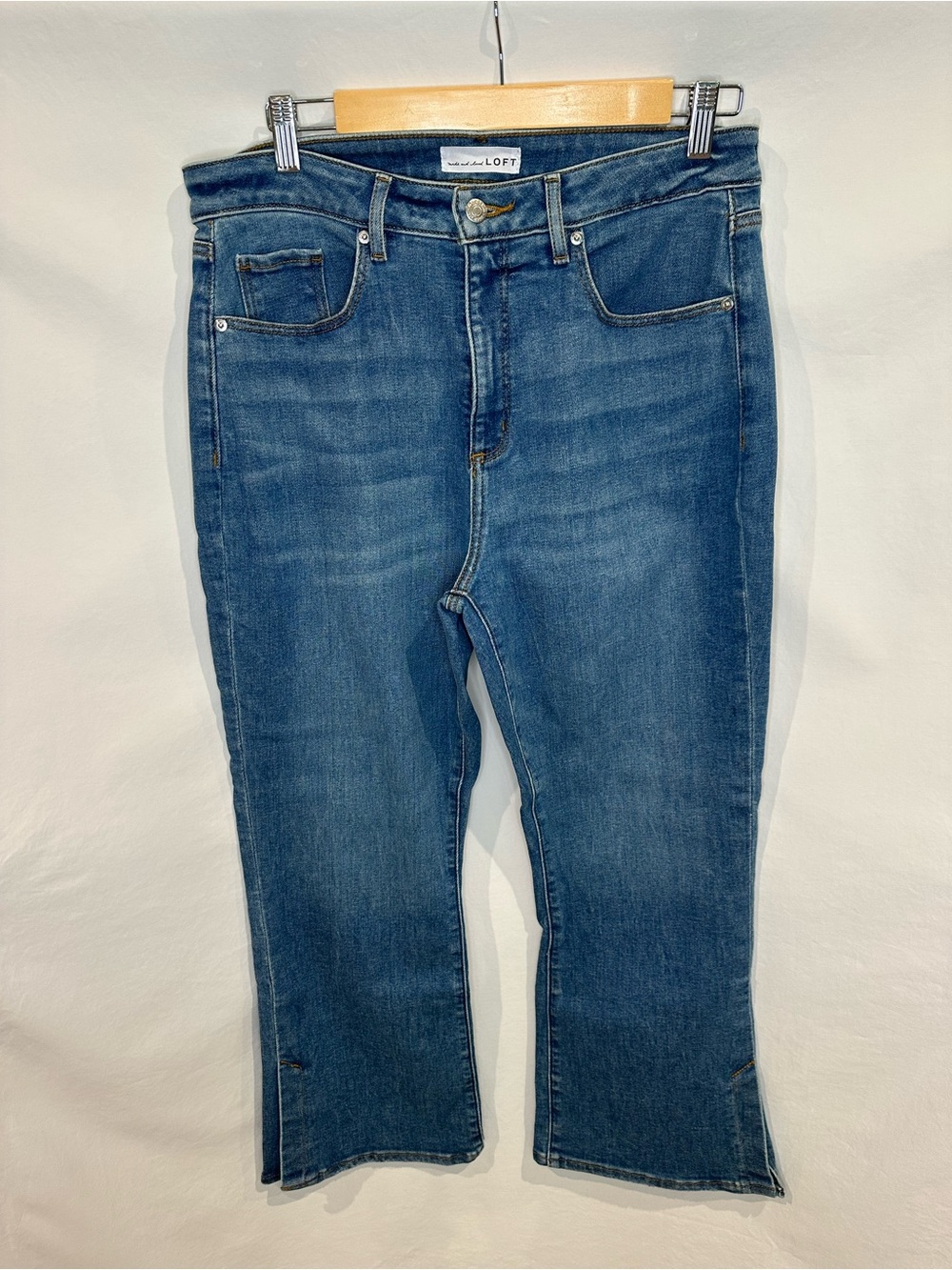 LOFT Slim Cropped Blue Denim Jeans